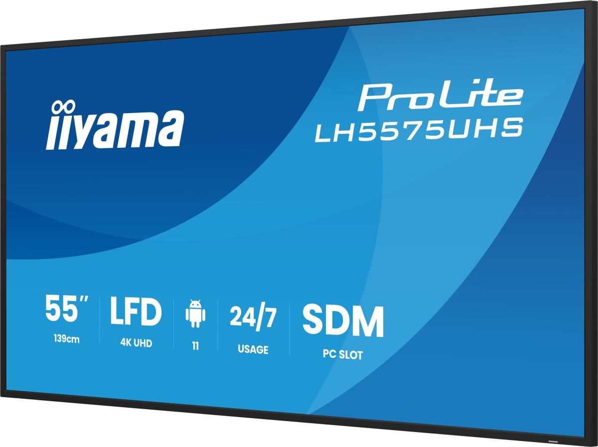 Digital Signage Display - ProLite LH5575UHS-B2AG - 55in - 3840x2160 (UHD) - Black