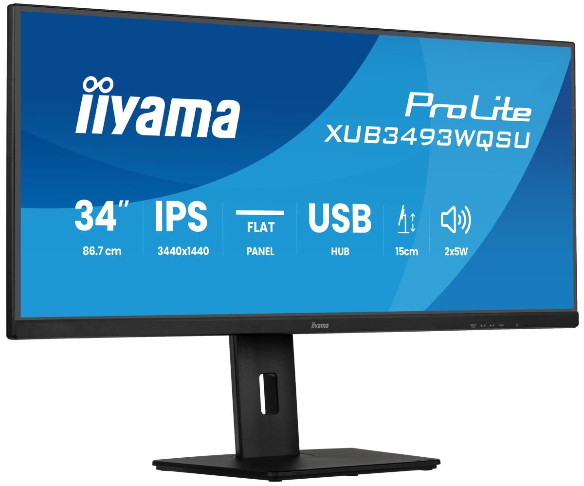 Desktop Monitor - ProLite XUB3493WQSU-B6 - 34in - 3440x1440 (UWQHD) - Black