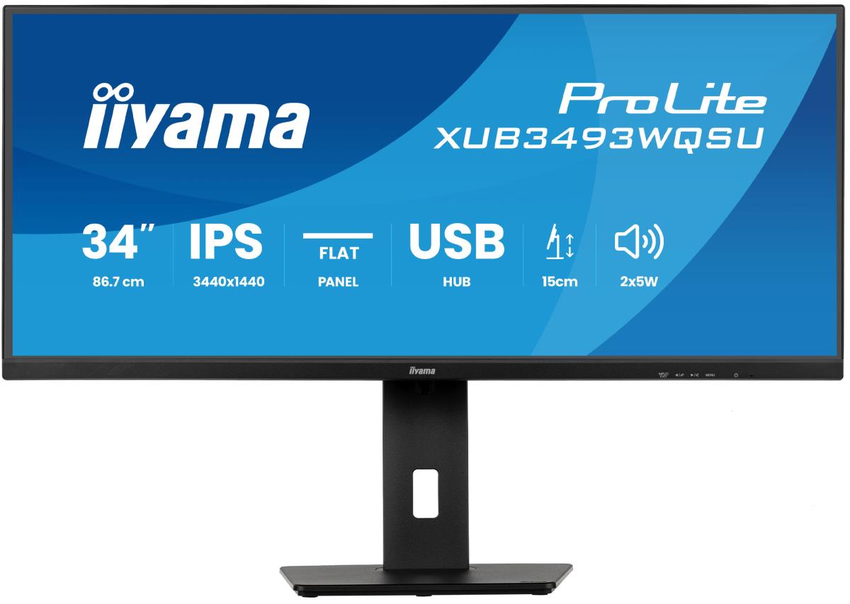 Desktop Monitor - ProLite XUB3493WQSU-B6 - 34in - 3440x1440 (UWQHD) - Black