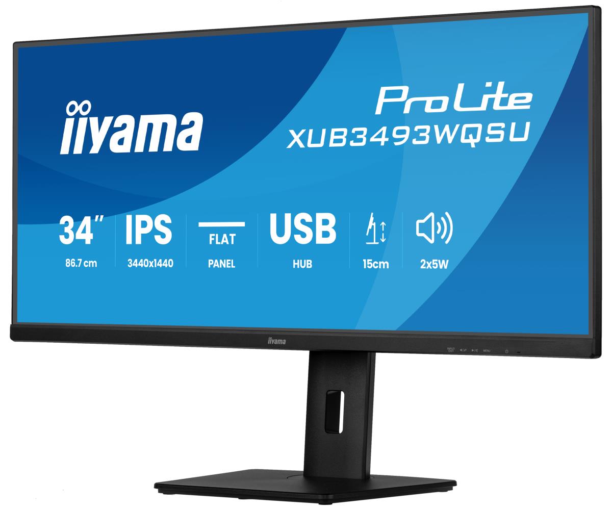 Desktop Monitor - ProLite XUB3493WQSU-B6 - 34in - 3440x1440 (UWQHD) - Black