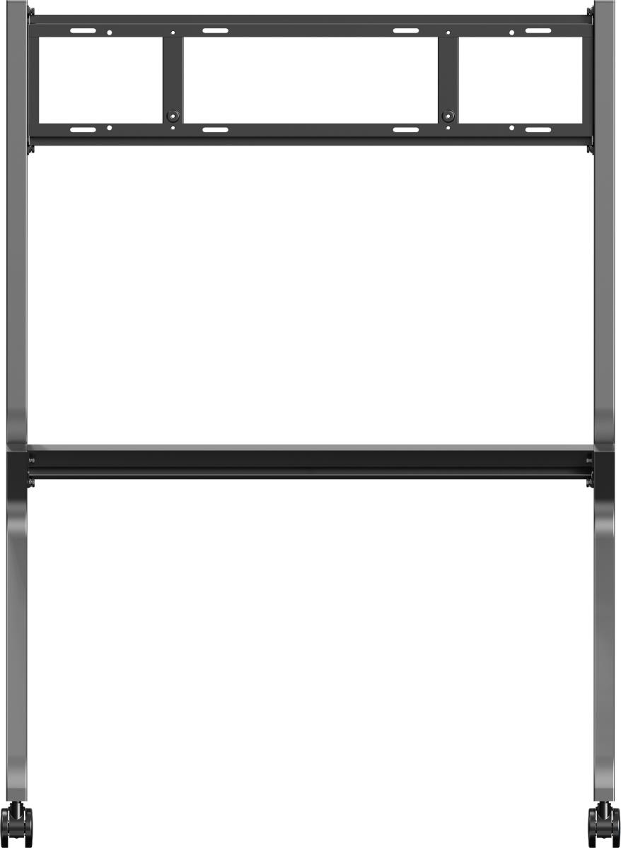 Mobile Stand MD-CART02-S1 With Accessories Shelf For (Interactive) Large Format Displays Up To 86in