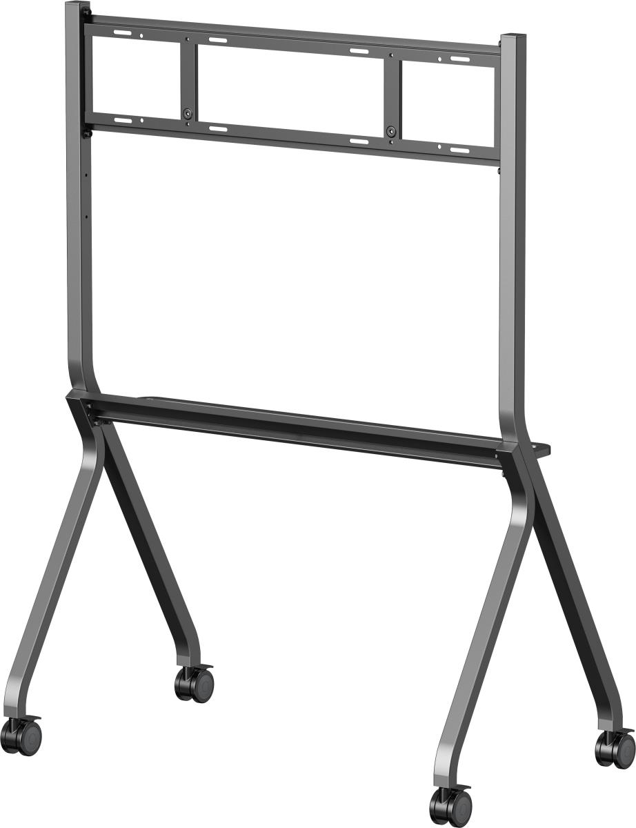 Mobile Stand MD-CART02-S1 With Accessories Shelf For (Interactive) Large Format Displays Up To 86in