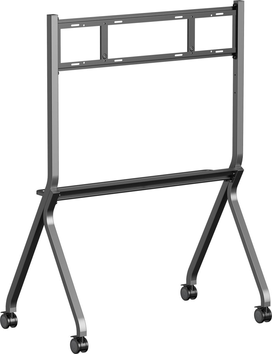 Mobile Stand MD-CART02-S1 With Accessories Shelf For (Interactive) Large Format Displays Up To 86in