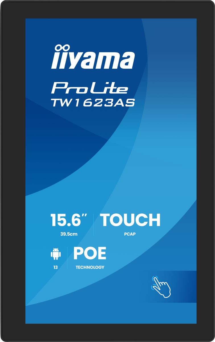 Touch Monitor - ProLite TW1623AS-B3P - 16in - 1920x1080 (FHD) - Black