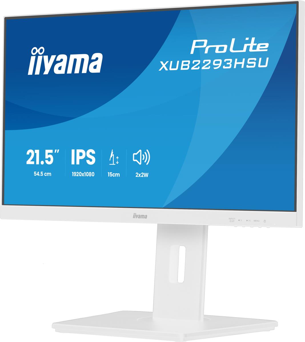 Desktop Monitor - PROLITE XUB2293HSU-W7 - 22in - 1920x1080 (FHD) - White