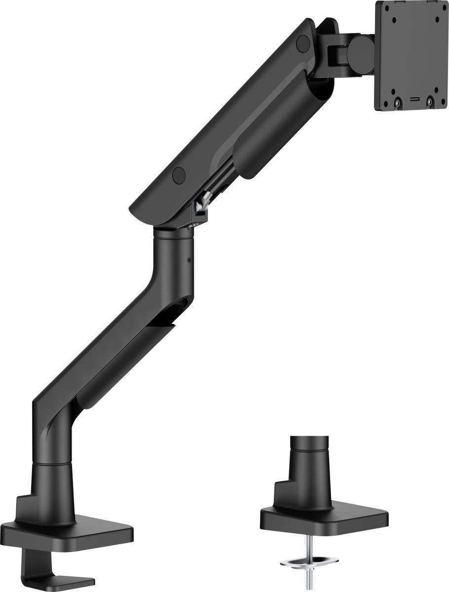Ergonomic and Space-saving Support For Monitors up to 49in - Black