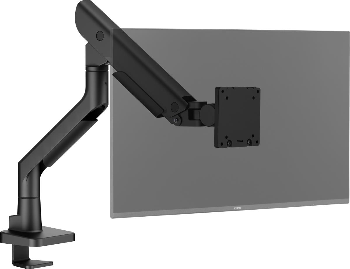 Ergonomic and Space-saving Support For Monitors up to 49in - Black