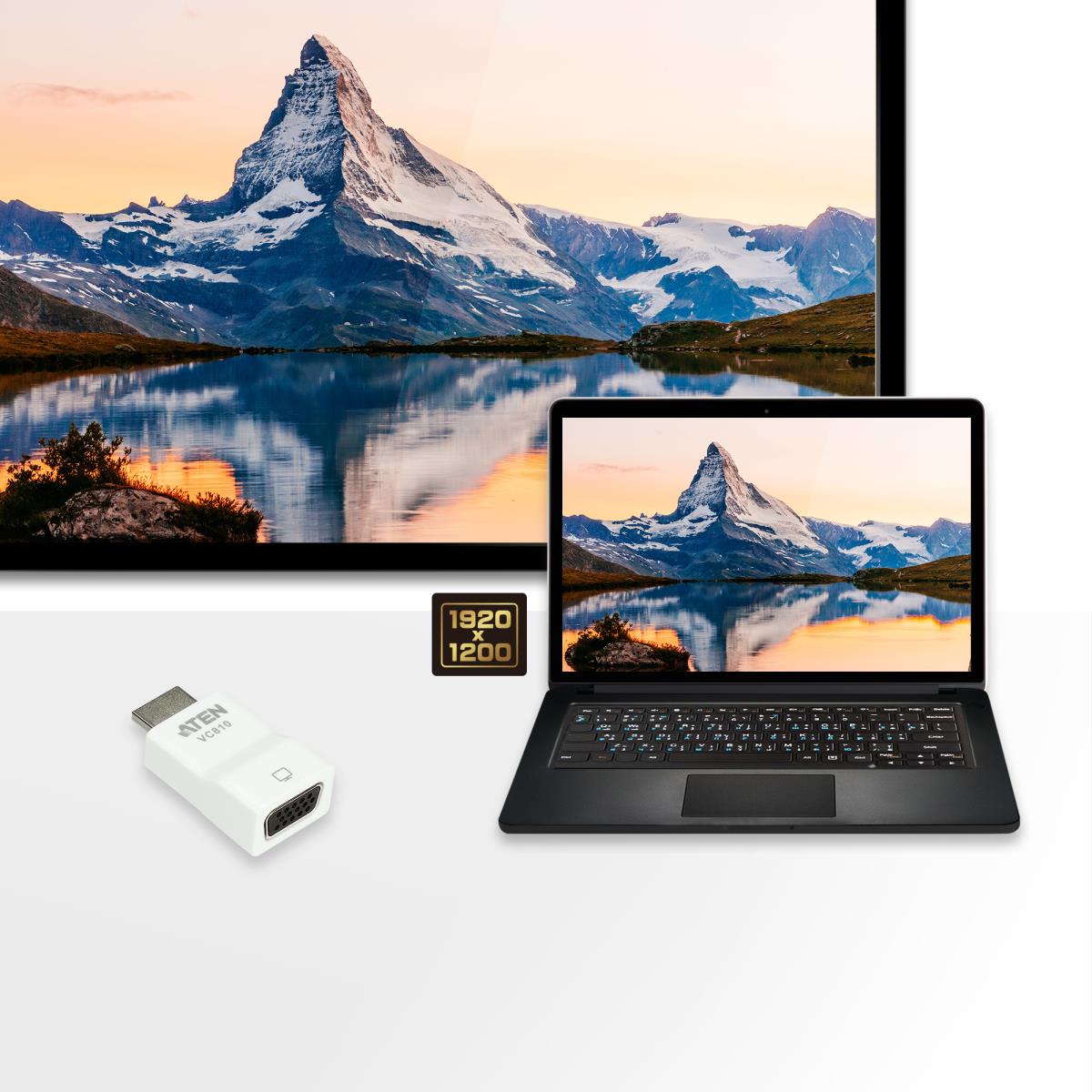 Vc810-at Hdmi To Vga Converter