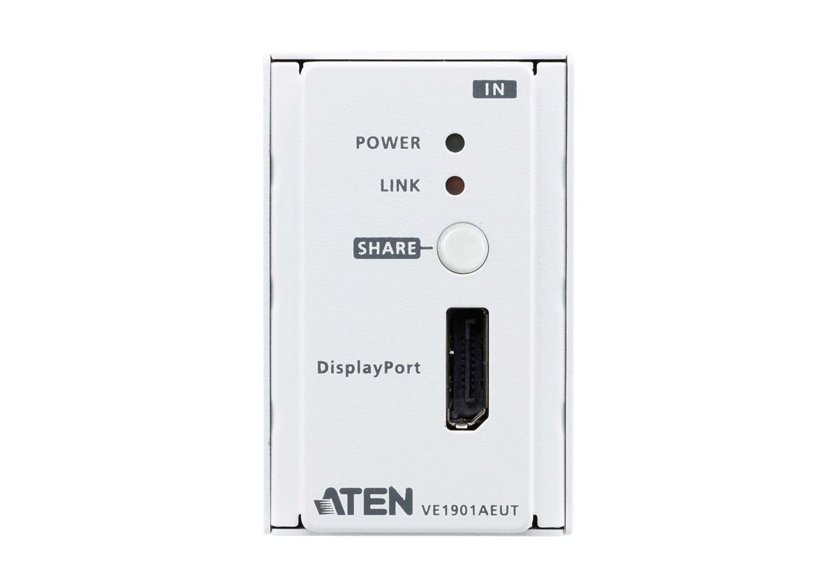 DisplayPort Hdbaset-lite Transmitter With Eu Wall Plate And Poh. 70m