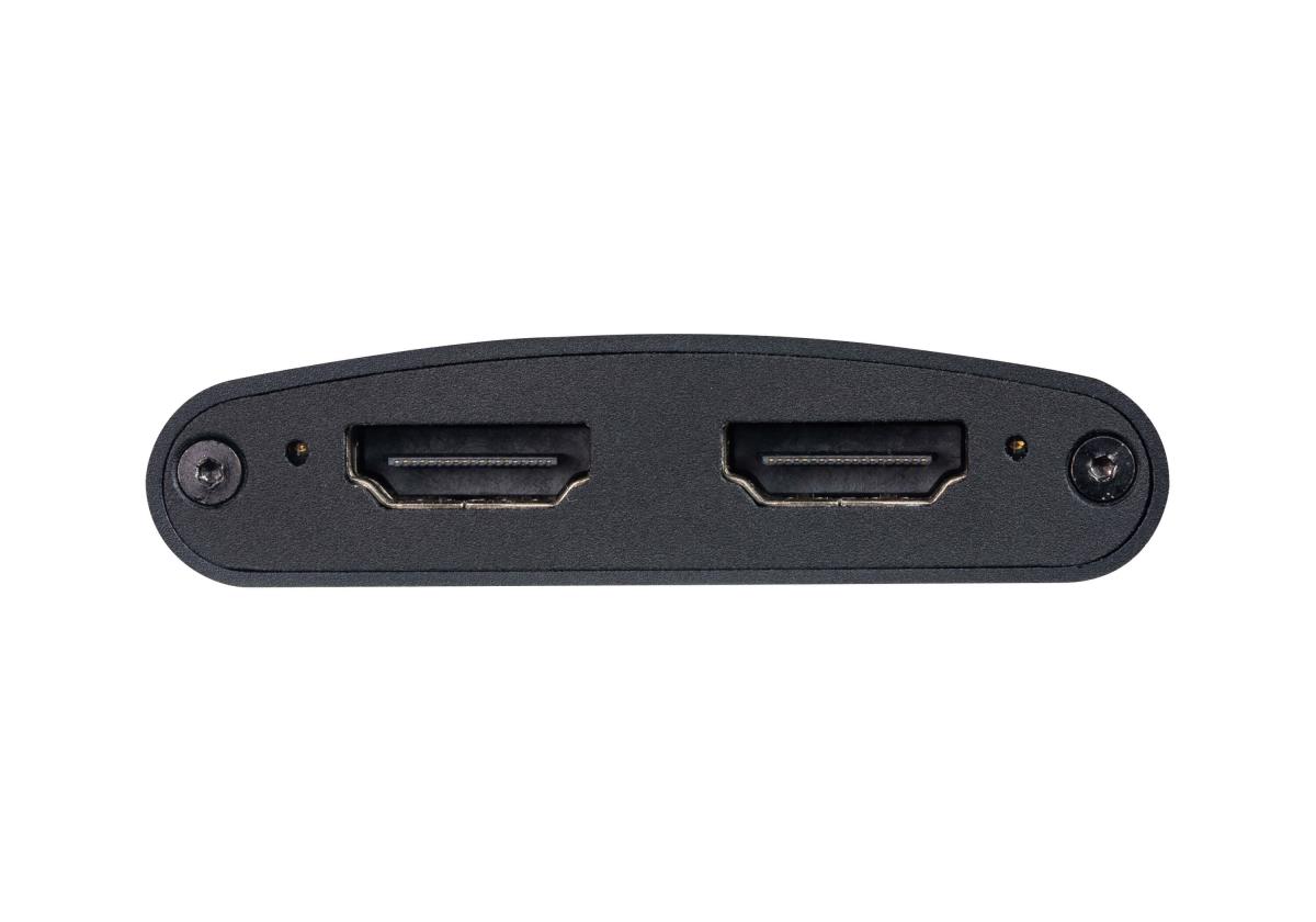2-port True 4k Hdmi Compact Splitter With Fixed Hdmi Input
