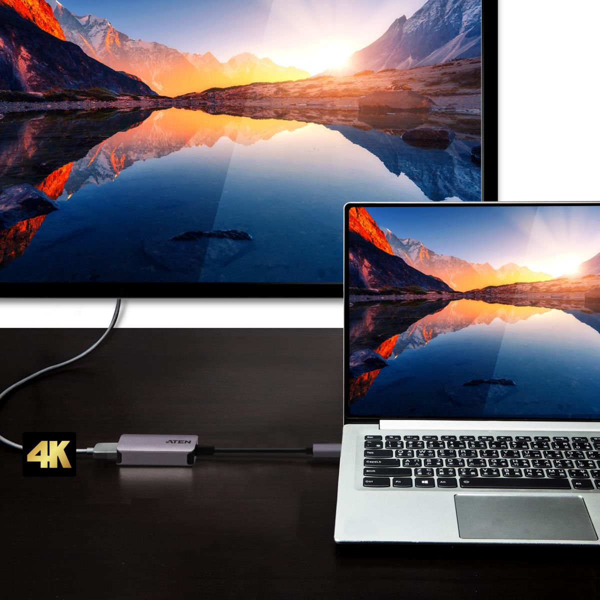 Aten USB-c To True 4k Hdmi Adapter