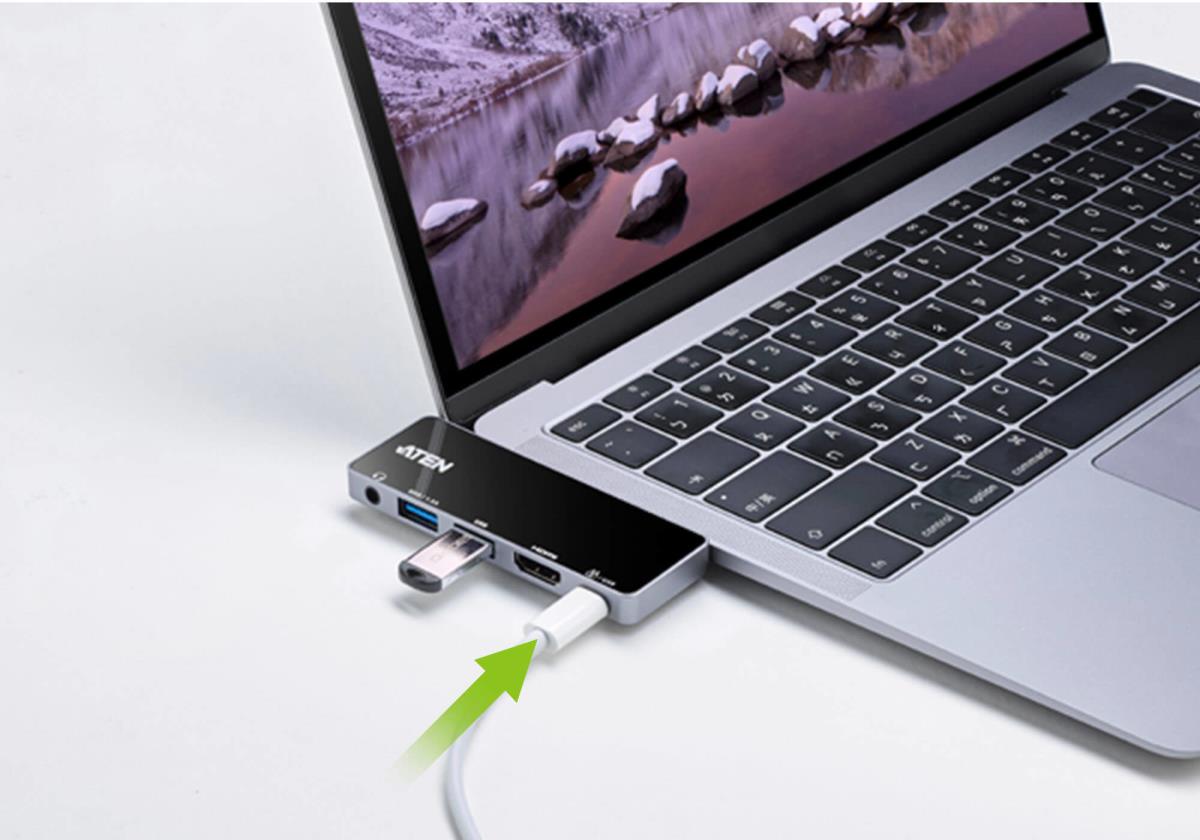USB-c Travel Dock 5 In 1 With Power Pass Through. Pd92w