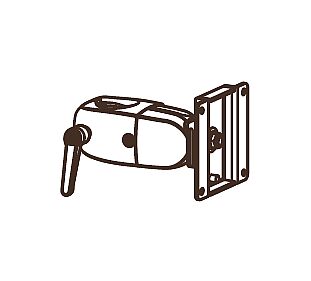 Clamping Pivot - DS100 - DS100 Pole - 1 monitor - Tilt/Rotate - up to 30in - Black