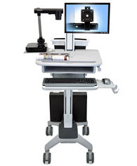 Lx Large Display Cart Silver