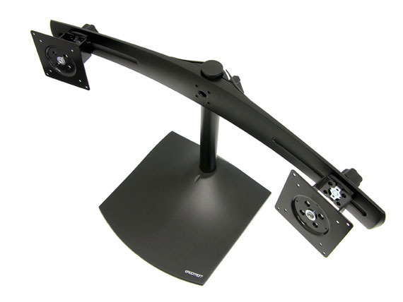 Dual Monitor Horizontal Stand Black