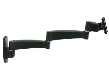 Monitor Mount - 200 Series - Wall - 1 monitor - 2 Extensions - Tilt/Pan/Rotate - Up to 38in - Black