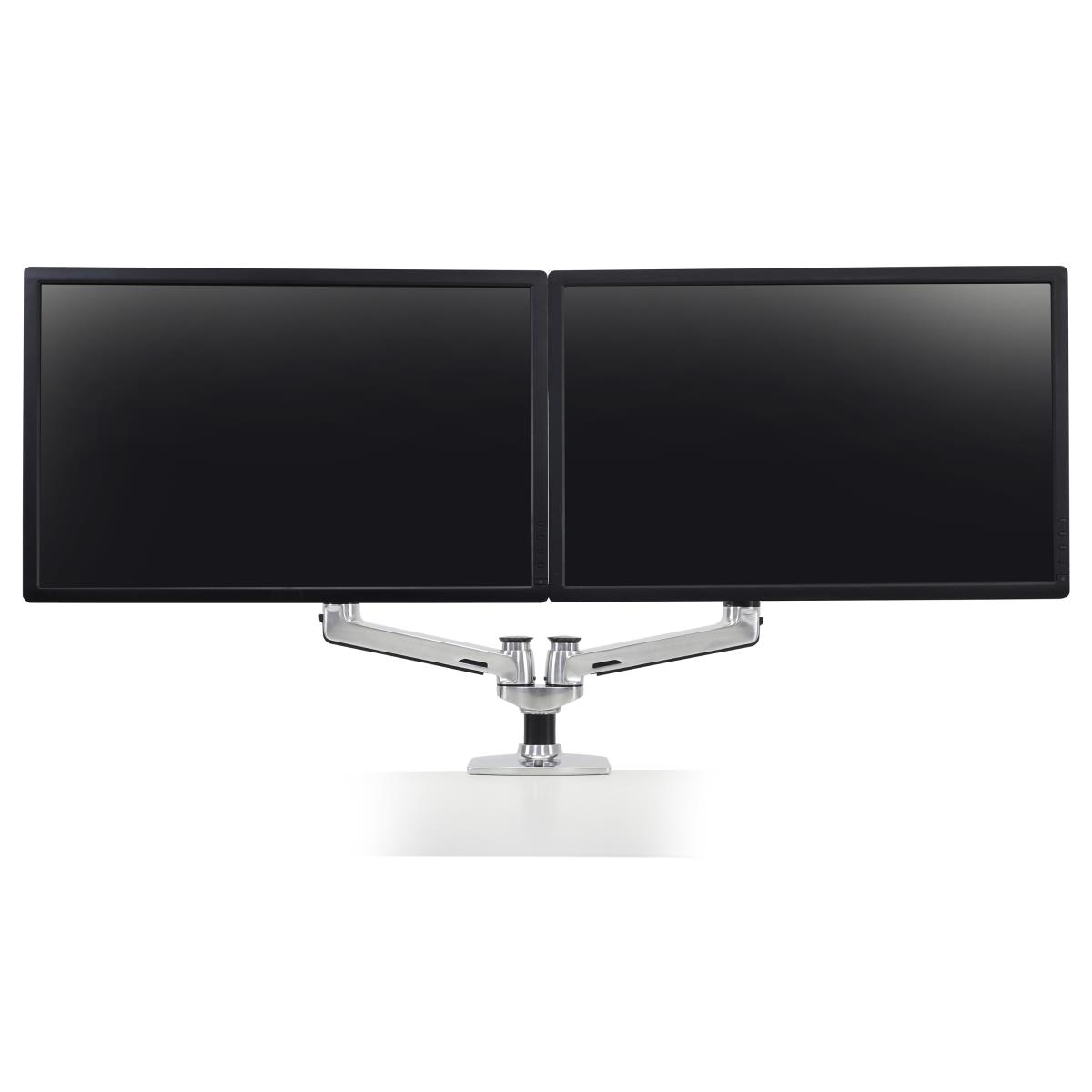 Monitor Mount - LX Dual Side-by-Side Arm - Desk - 2 monitor - Tilt/Pan/Rotate - up to 27in - Aluminium