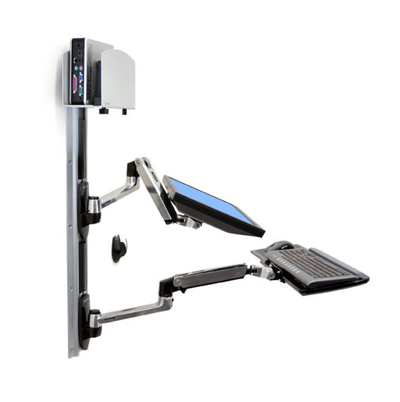 Lx Wall Mount System Polished Aluminum
