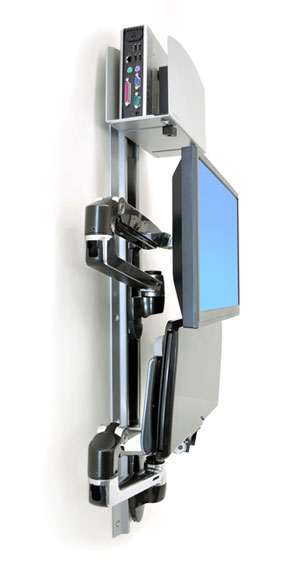 Lx Wall Mount System Polished Aluminum