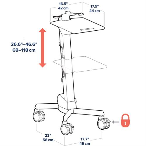 Neo-flex Laptop Cart