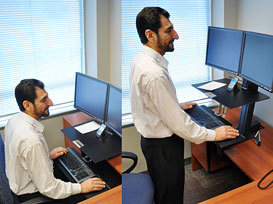 Worksurface For Workfit-s Sit-stand Workstations (black)