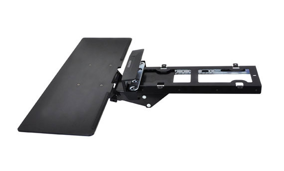 Tray Keyboard Retractable Black E Coat