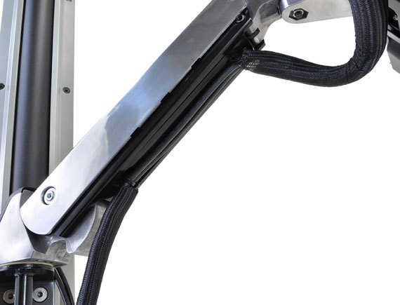 Styleview Sit-stand Combo Arm (polished Aluminum)