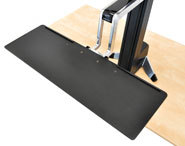 Monitor Mount - WorkFit-S - Desk - 1 monitor - LD Workstation with Worksurface - Tilt/Rotate - Up to 27in - Black