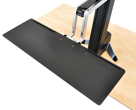 Monitor Mount - WorkFit-S - Desk - 1 monitor - HD Workstation with Worksurface - Tilt/Rotate - Up to 30in - Black
