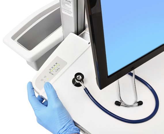 Mobile Cart - StyleView Cart with LCD Arm - Full-Featured Medical Cart - 1 monitor - Tilt/Pan/Rotation - up to 24in - EU