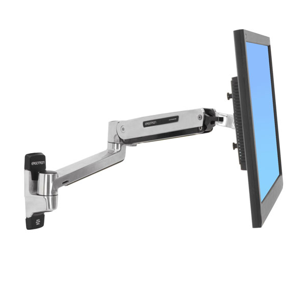 Monitor Mount -  LX Sit-Stand - wall - 1 monitor - Tilt/Pan/Rotate - up to 43in - Aluminium