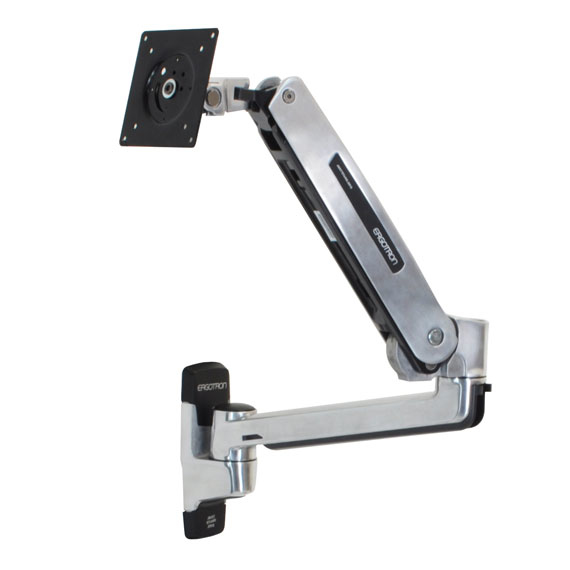 Monitor Mount -  LX Sit-Stand - wall - 1 monitor - Tilt/Pan/Rotate - up to 43in - Aluminium