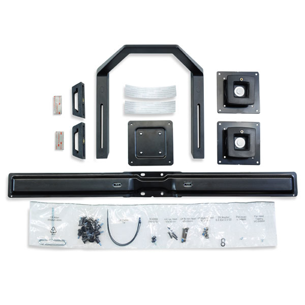 Dual Monitor & Handle Kit (black)