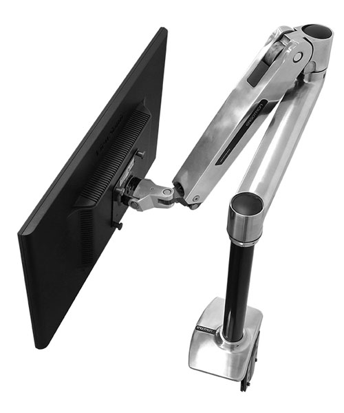 Monitor Mount - LX Sit-Stand - Desk - 1 monitor - Tilt/Pan/Rotate - up to 43in - Aluminium