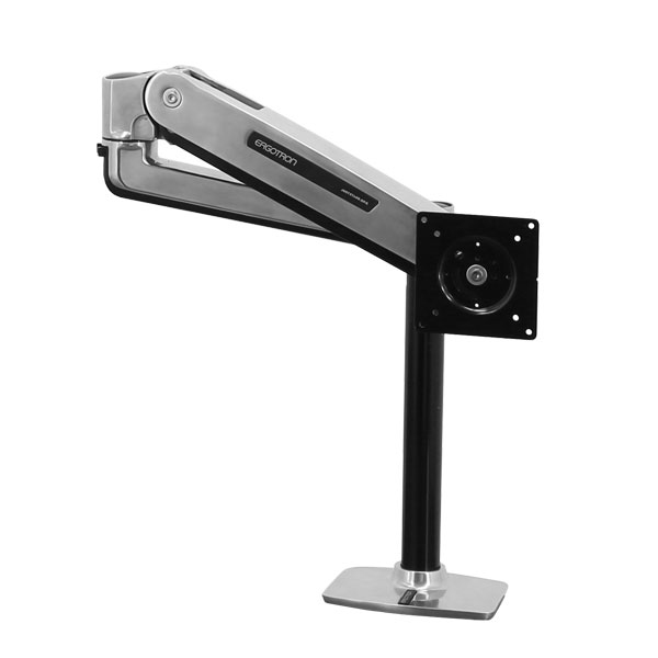 Monitor Mount - LX Sit-Stand - Desk - 1 monitor - Tilt/Pan/Rotate - up to 43in - Aluminium