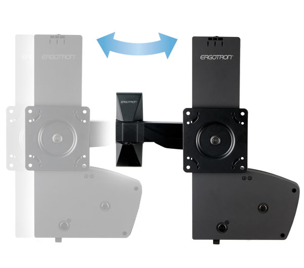 TV Mount - Glide Wall Mount, LD-X - 1 monitor - Tilt/Pan - Up to 42in - Black