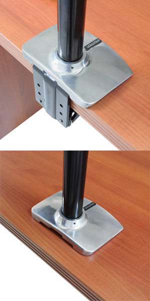 Workfit-lx Sit-stand Desk Mount System (polished Aluminum) (45-405-026)