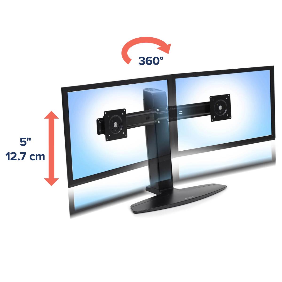Neo-flex Dual LCD Lift Stand (black)