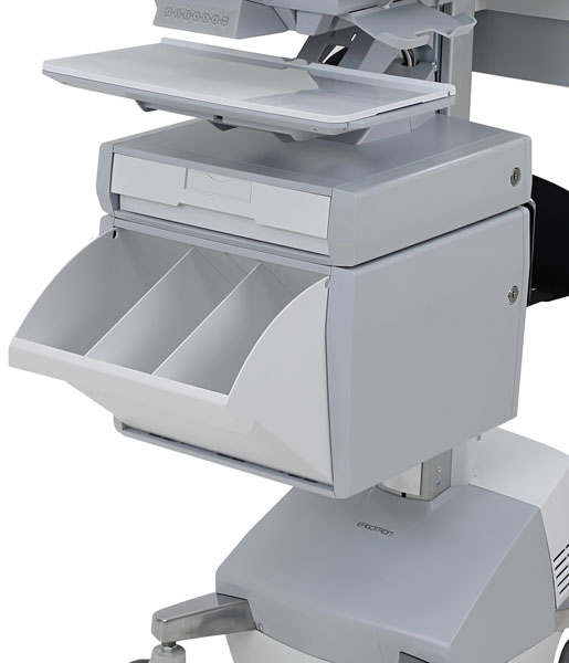 Sv Telemedicine Bin For Styleview Powered Carts (grey/white)