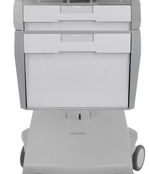 Sv Telemedicine Bin For Styleview Powered Carts (grey/white)