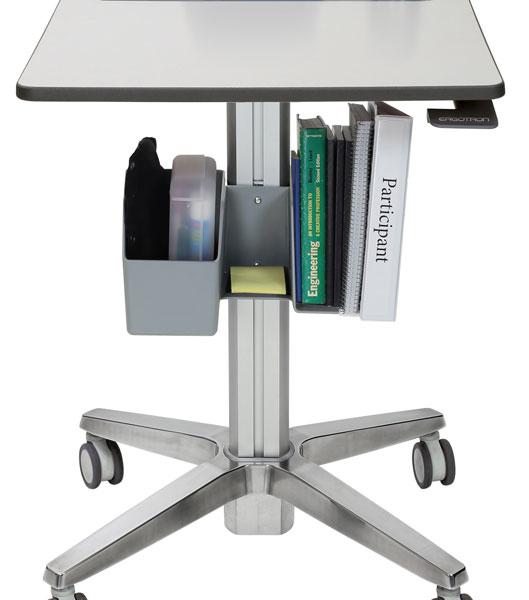 Learnfit Adjustable Standing Student Desk (white/silver)