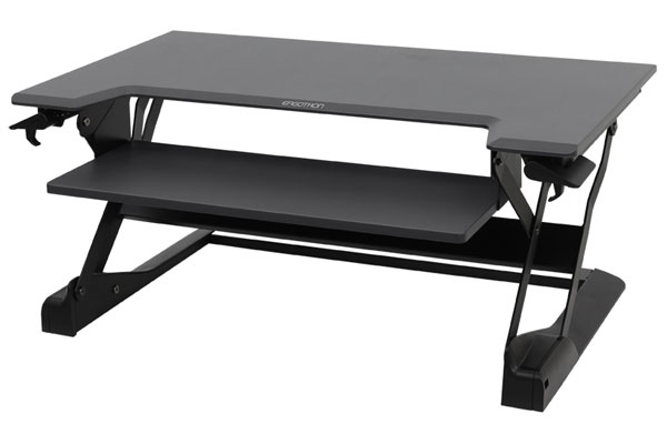 WorkFit-TL Sit-Stand Desktop Workstation (black)