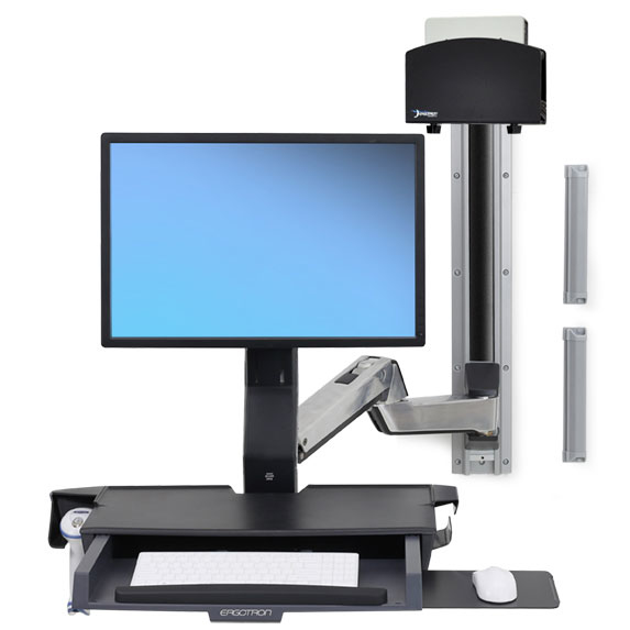 Sv Sit-stand Combo Extender (polished Aluminum) Short