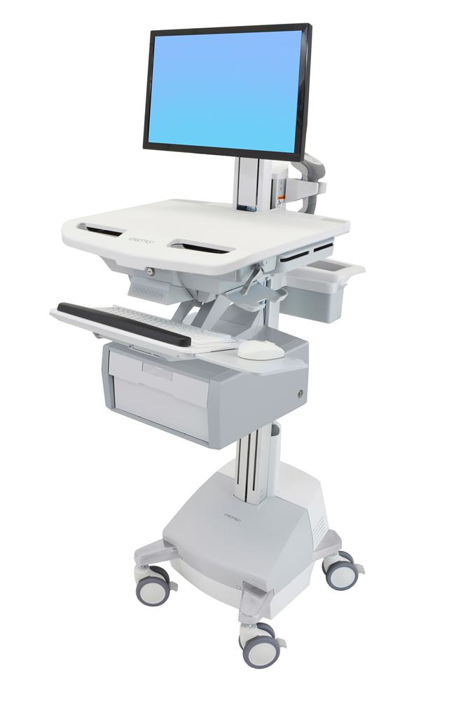 Styleview Cart With LCD Pivot SLA Powered 1 Tall Drawer (1 Large Tall Drawer X 1 Row) EU