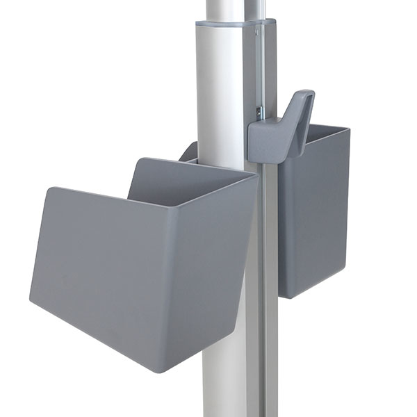LearnFit Sit-Stand Student Desk (white/silver)