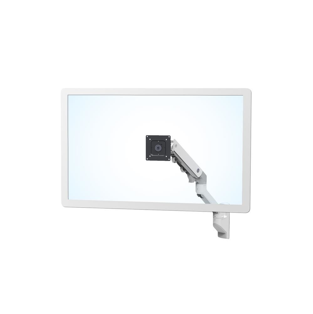 Monitor Mount - HX Wall Mount Monitor Arm - 1 monitor - Tilt/Pan/Rotate - up to 49in - White
