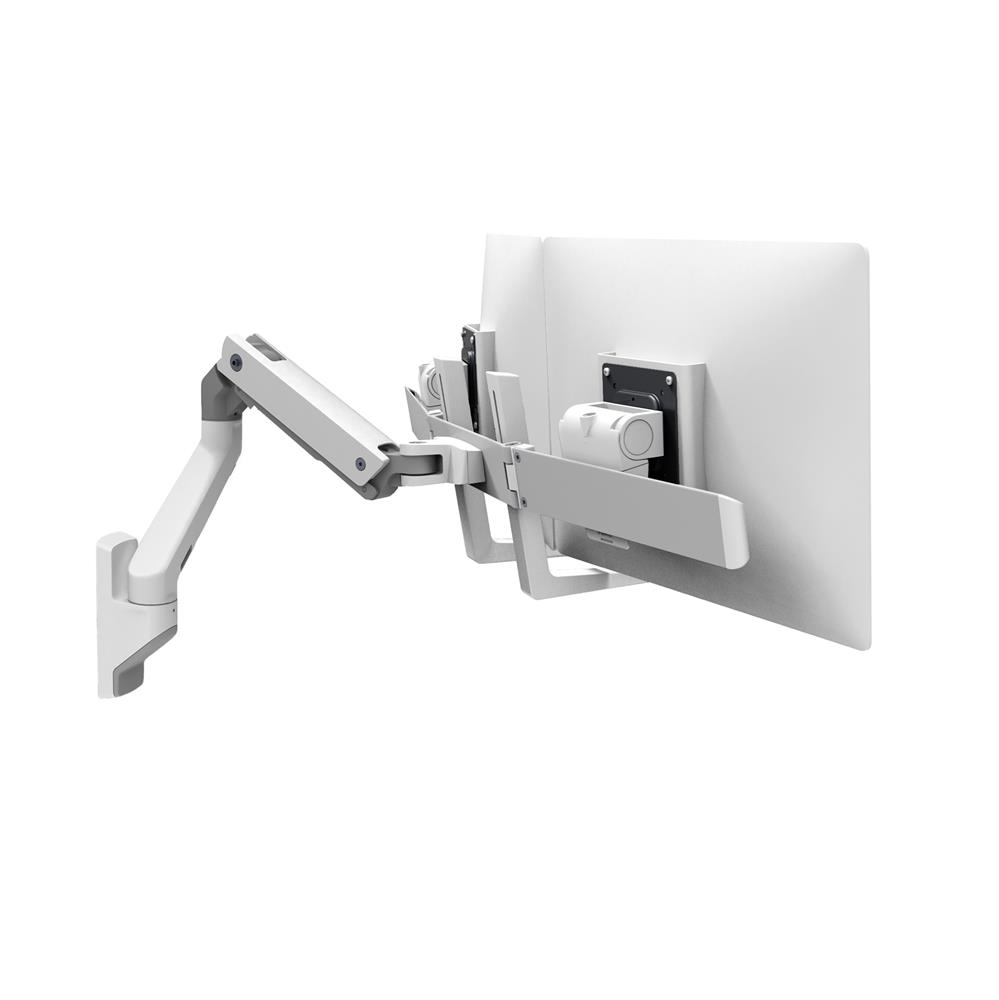 Monitor Mount - HX Wall Dual Monitor Arm - 2 monitor - Tilt/Pan/Rotate - up to 32in - White
