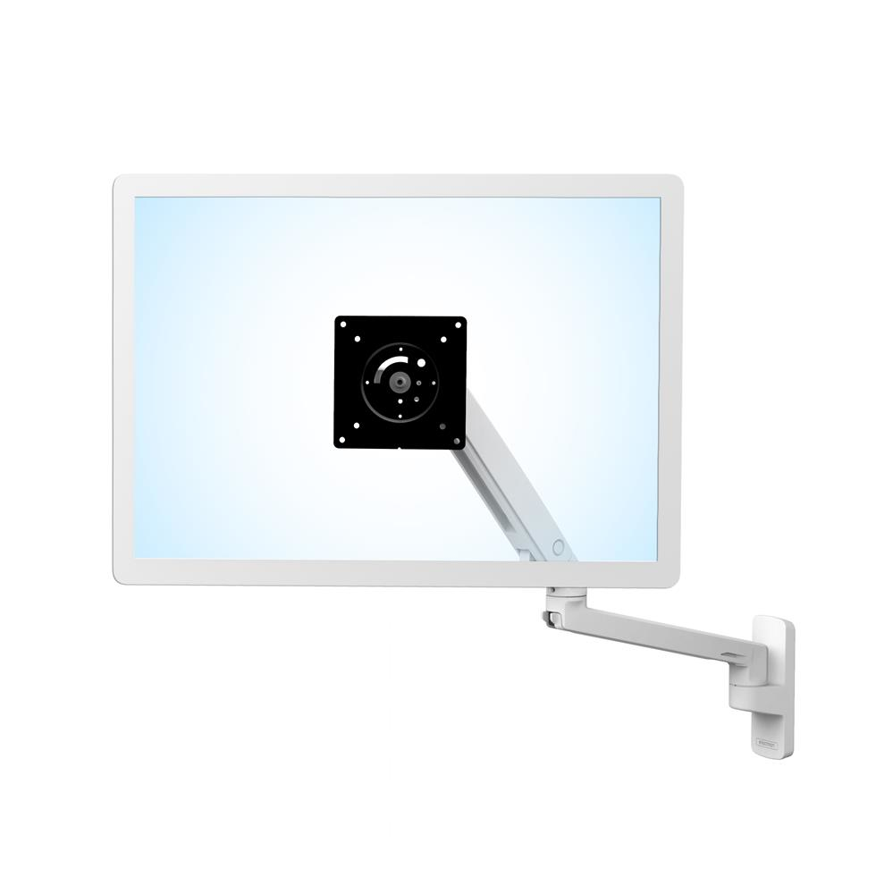 Mxv Wall Monitor Adjustable Arm - Screen Up To 34in - White