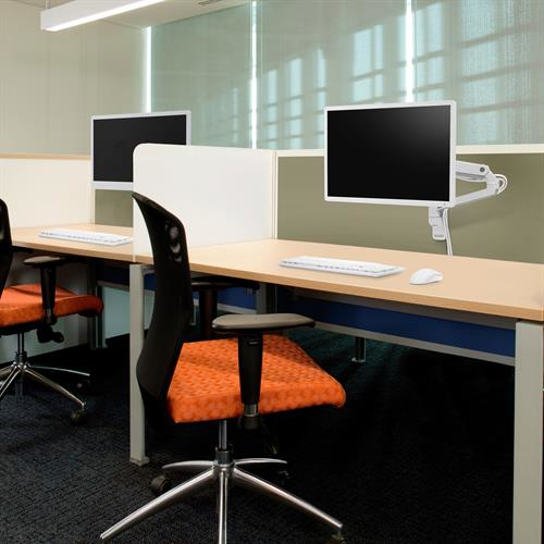 Mxv Wall Monitor Adjustable Arm - Screen Up To 34in - White