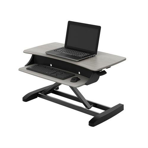 WorkFit-Z Mini, Standing Desk Workstation Sit-Stand Desk Converter - Small Surface